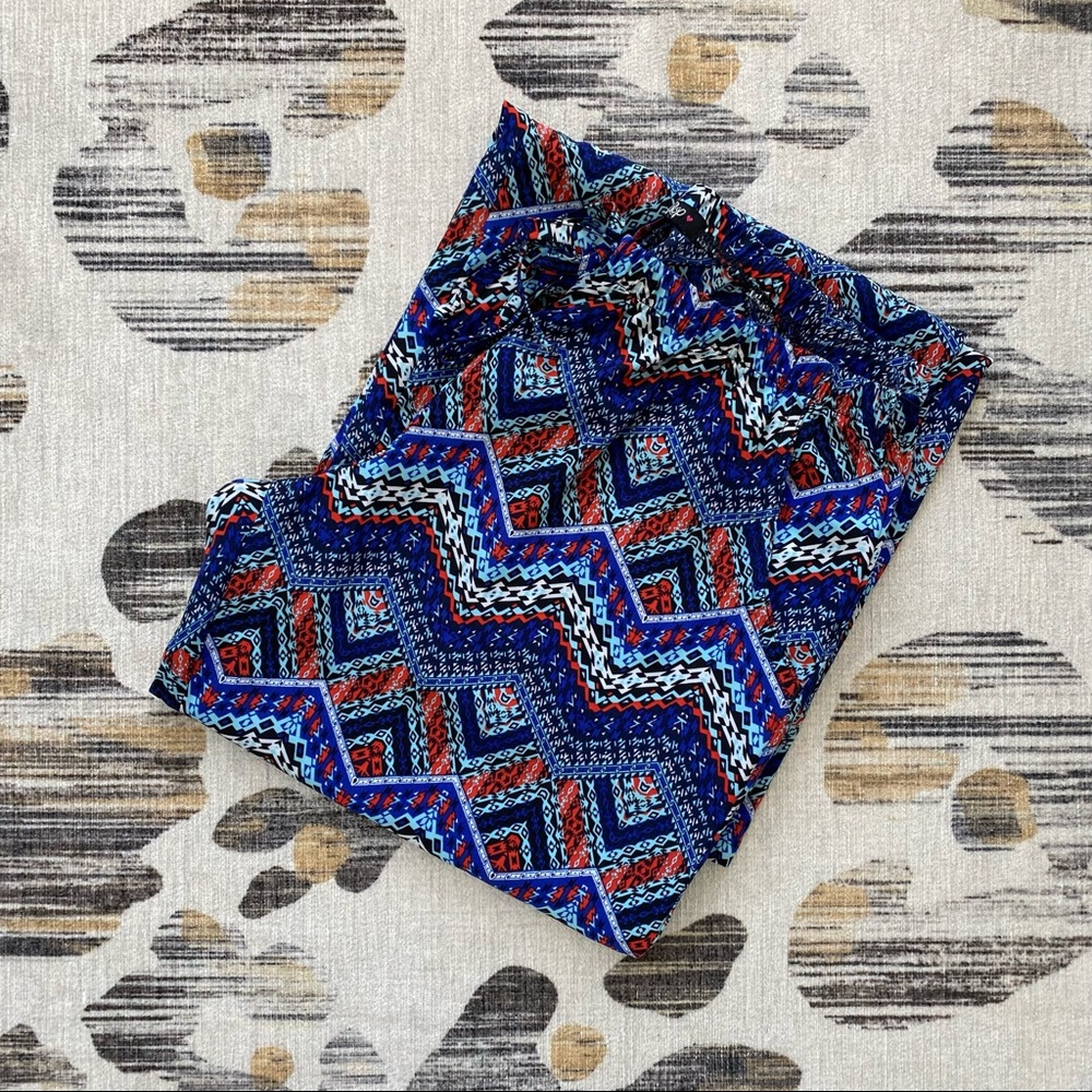 Blue Patterned Pants - Picture 4 of 4